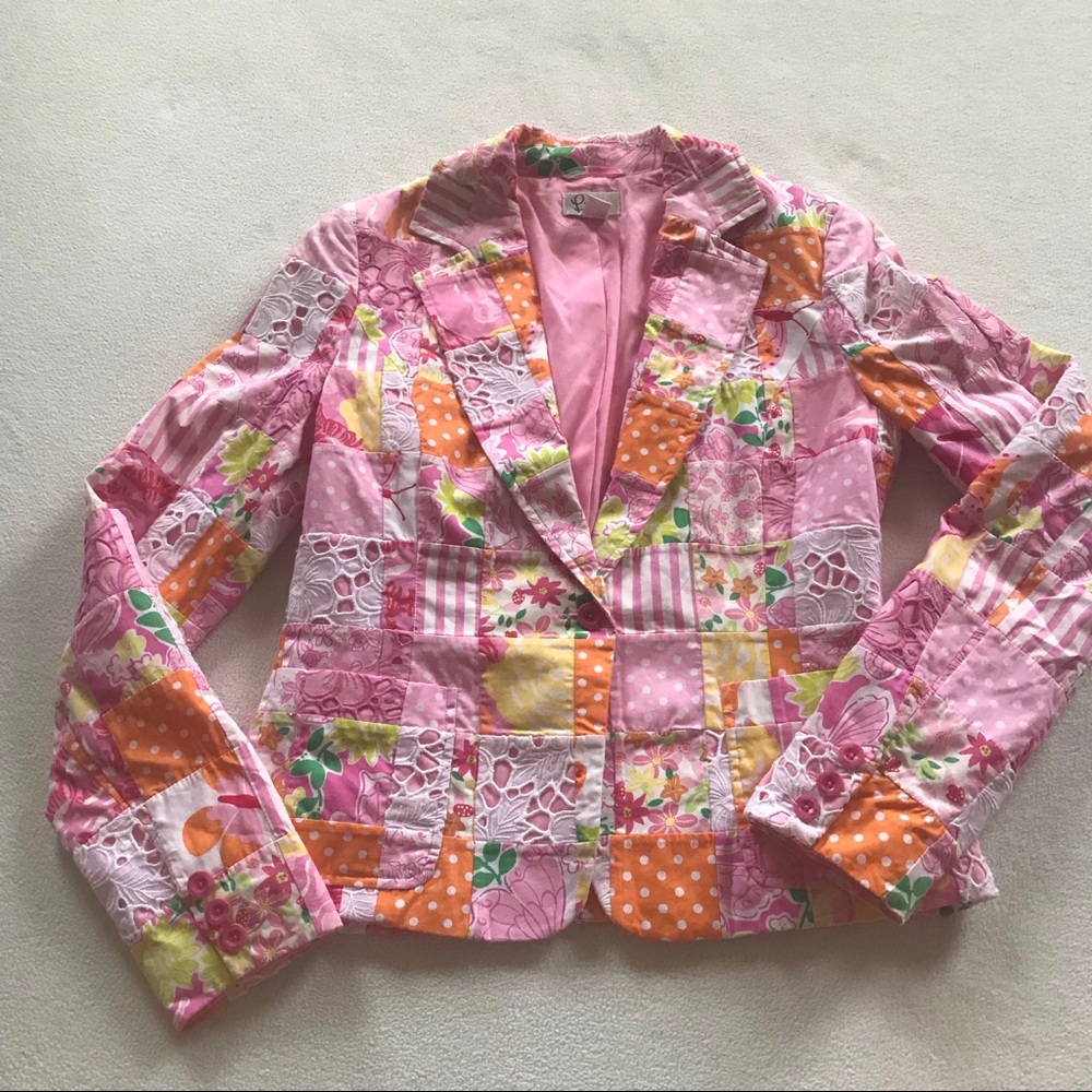 Lilly Pulitzer Patchwork Blazer - image 1